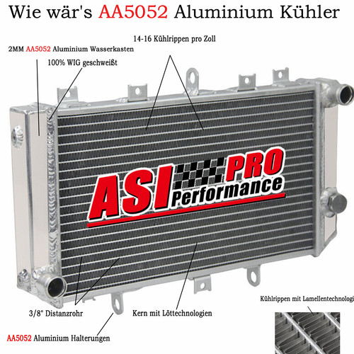 Radiatore racing alluminio per